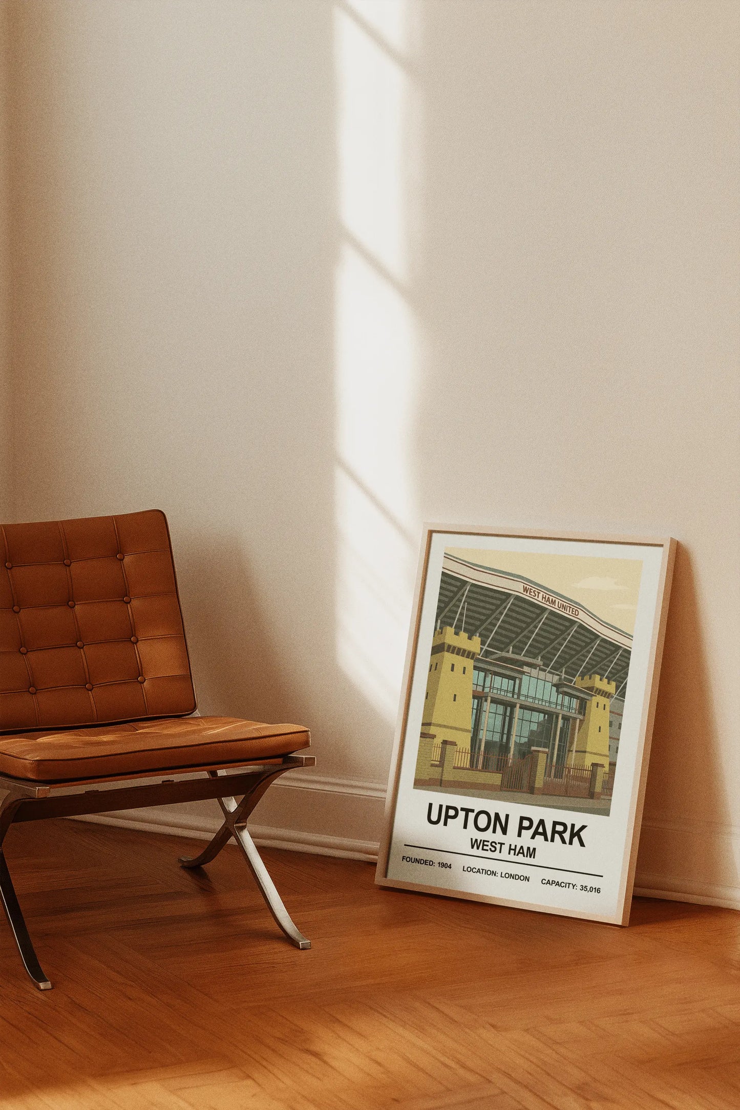 Iconic Grounds West Ham Upton Park & Boleyn Ground Stadium Poster Print | Iconic Wall Art Poster Kingz