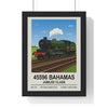 Iconic Train 45596 Bahamas Jubilee Class Steam Locomotive Poster | Vintage Train Wall Art Poster Kingz