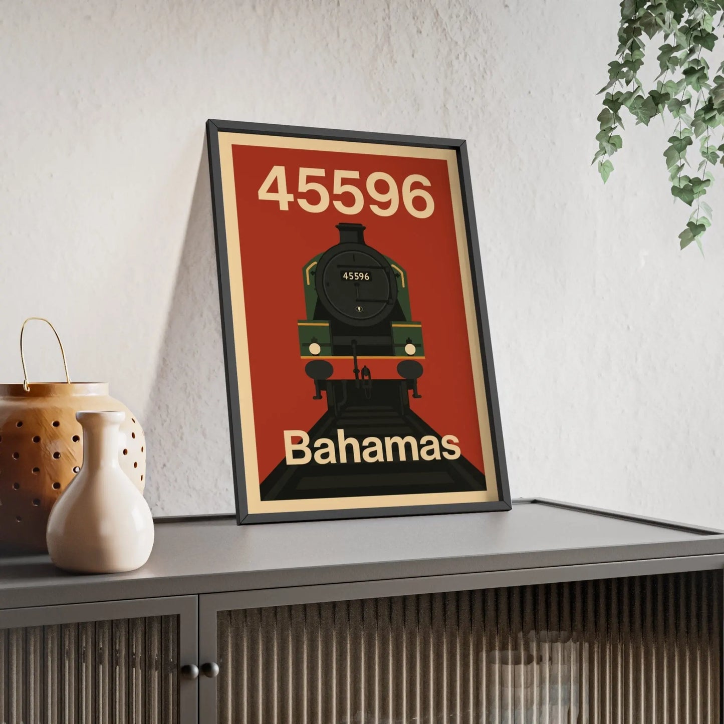 Iconic Train 45596 Bahamas Steam Train Poster – Heritage Railway Wall Art Print Poster Kingz