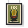 Iconic Train Class 08 Shunter Poster | BR Green Diesel Train Wall Print Poster Kingz