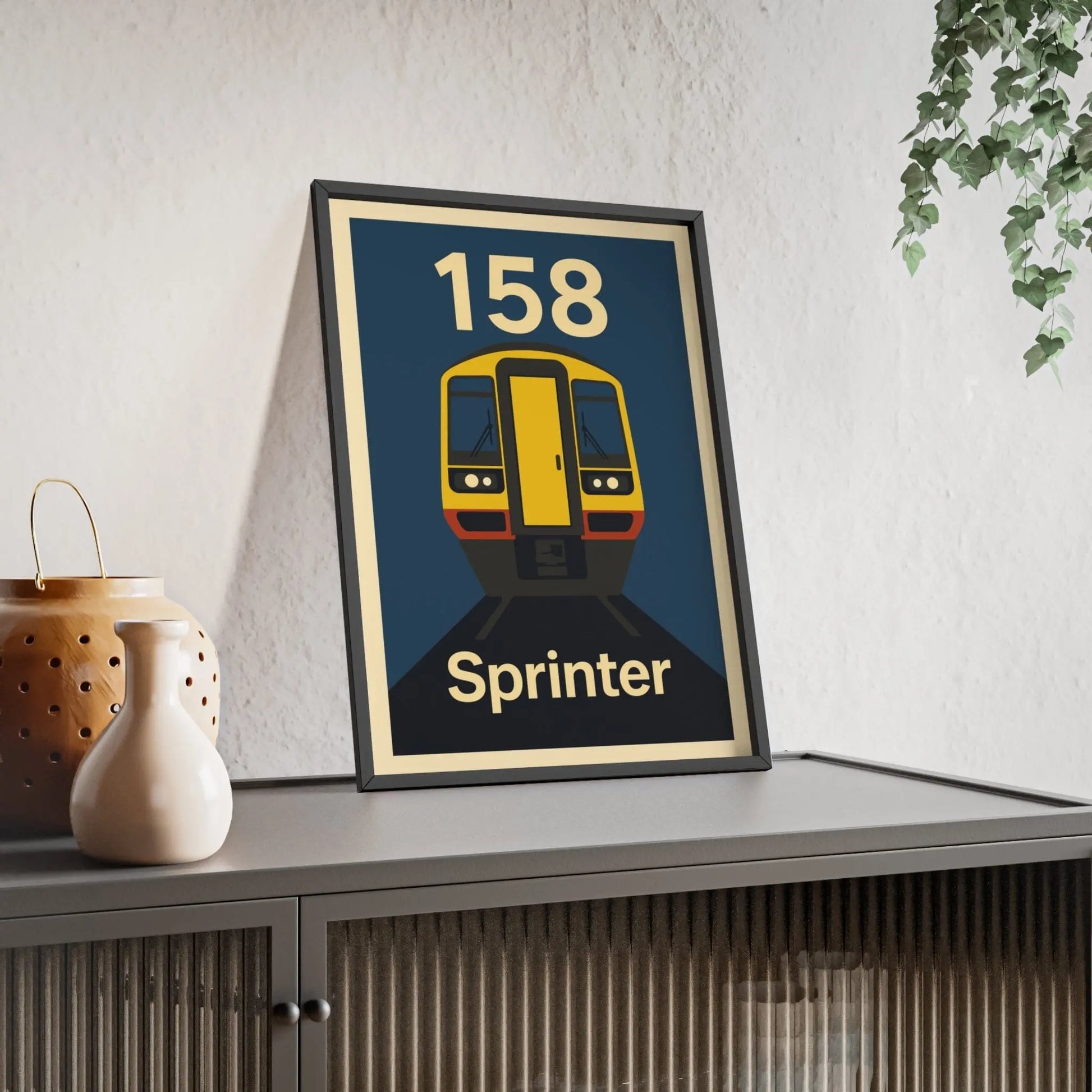 Iconic Train Class 158 Sprinter Train Poster – Regional Railways Wall Art Print Poster Kingz