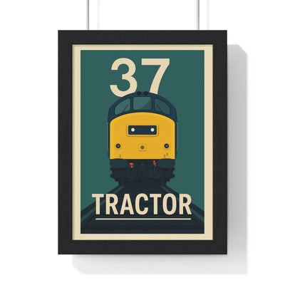 Iconic Train Class 37 Tractor Train Poster – Vintage Diesel Locomotive Railway Art Poster Kingz