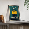 Iconic Train Class 37 Tractor Train Poster – Vintage Diesel Locomotive Railway Art Poster Kingz