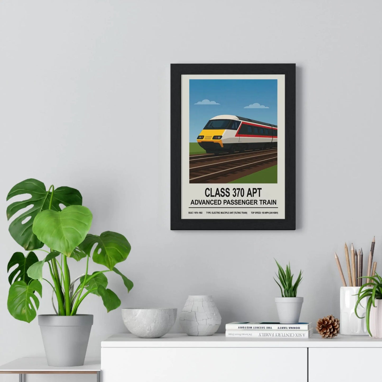 Iconic Train Class 370 APT Poster | Advanced Passenger Train British Rail Wall Art Poster Kingz