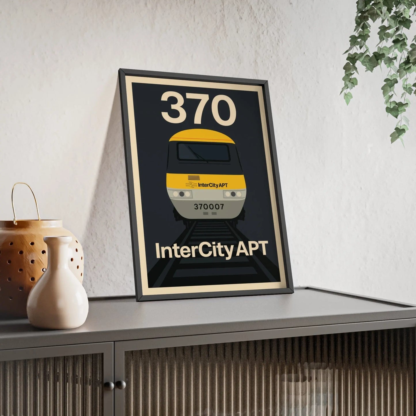 Iconic Train Class 370 APT Poster – Advanced Passenger Train Retro Railway Wall Art Poster Kingz