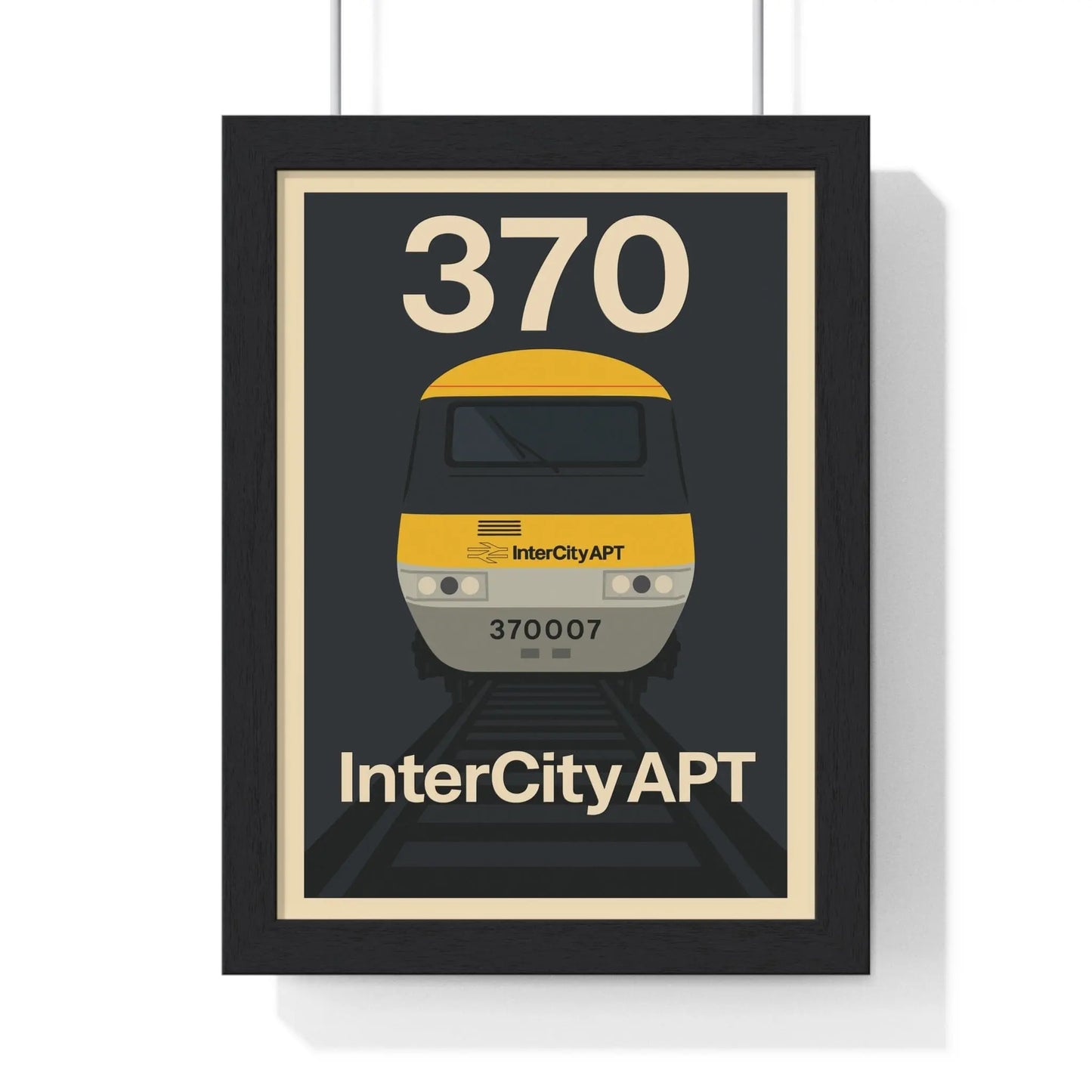 Iconic Train Class 370 APT Poster – Advanced Passenger Train Retro Railway Wall Art Poster Kingz