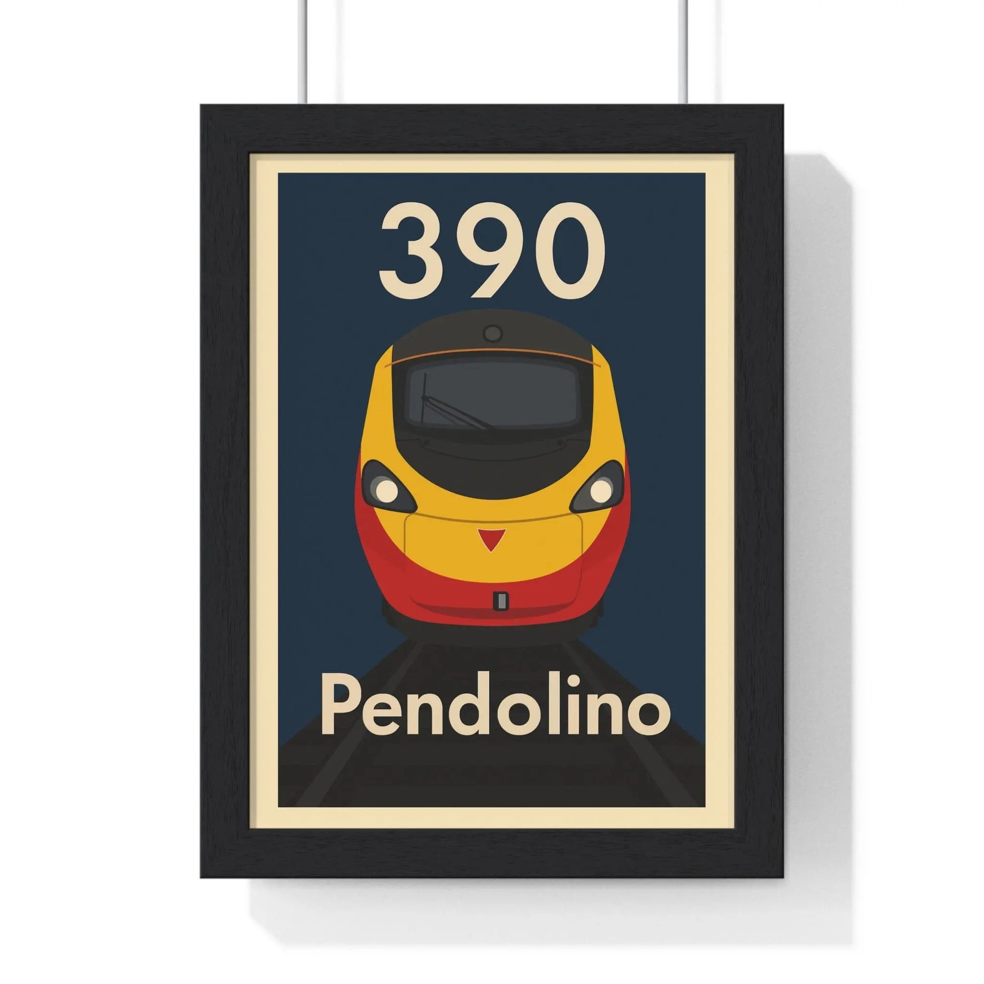 Iconic Train Class 390 Pendolino Train Poster – Modern Railway Art Poster Kingz