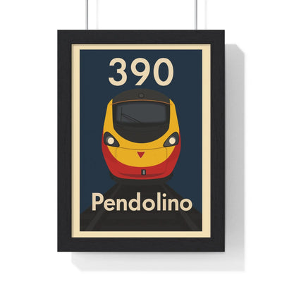 Iconic Train Class 390 Pendolino Train Poster – Modern Railway Art Poster Kingz