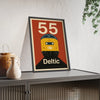Iconic Train Class 55 Deltic Poster – Retro British Rail Train Print, Railway Wall Art Poster Kingz