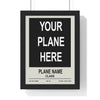 Iconic Train Custom Plane Poster | Personalised Aviation Wall Art Poster Kingz