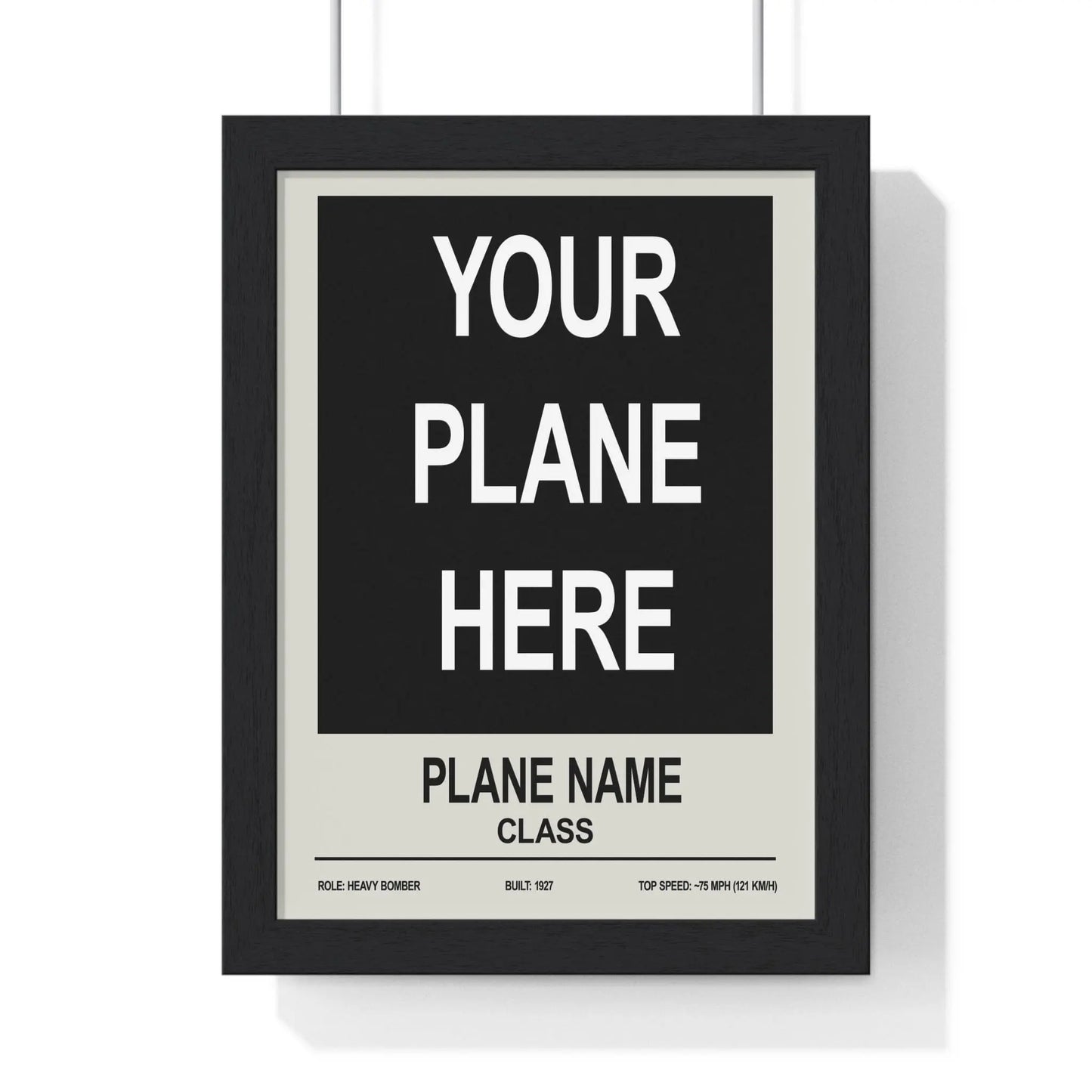 Iconic Train Custom Plane Poster | Personalised Aviation Wall Art Poster Kingz