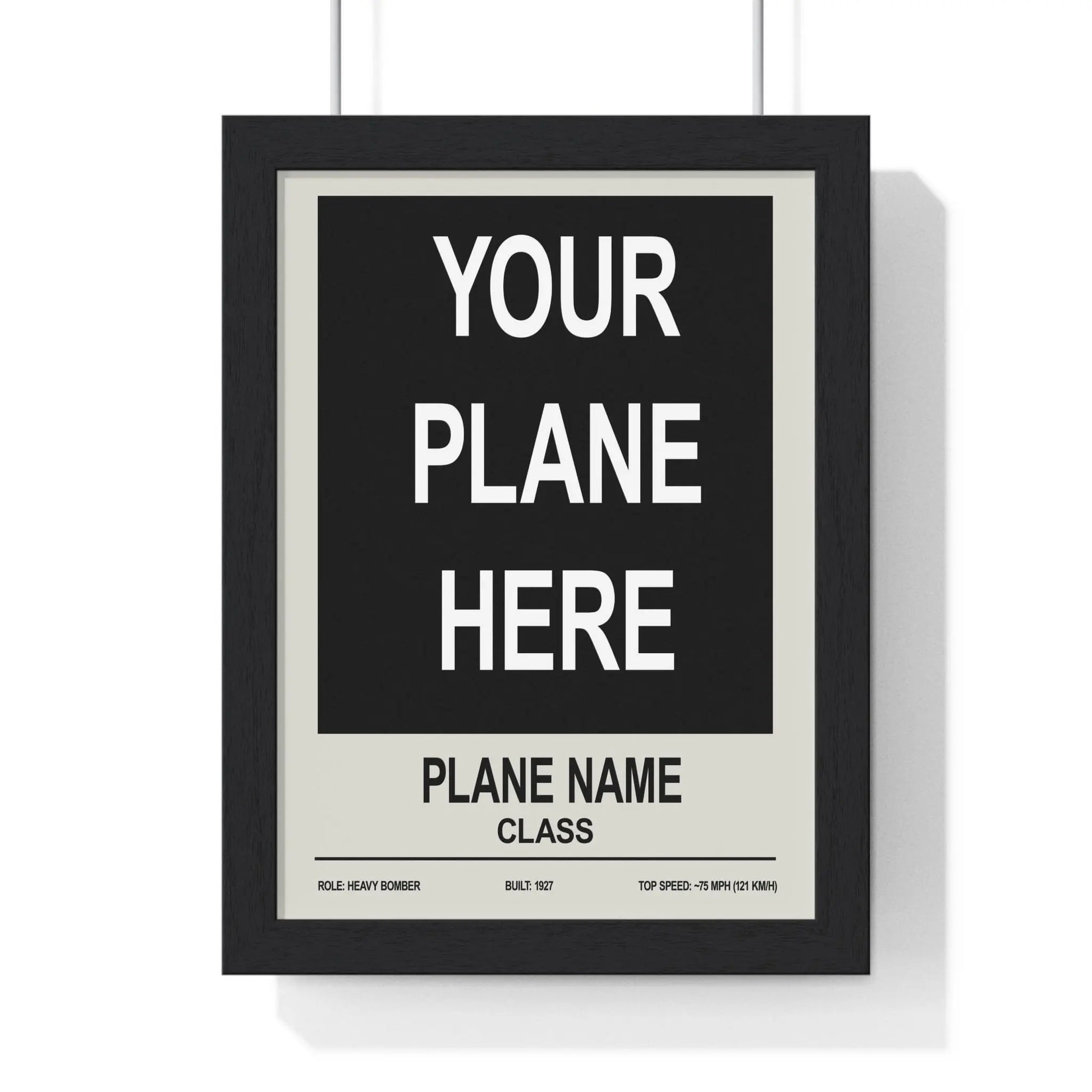 Iconic Train Custom Plane Poster | Personalised Aviation Wall Art Poster Kingz