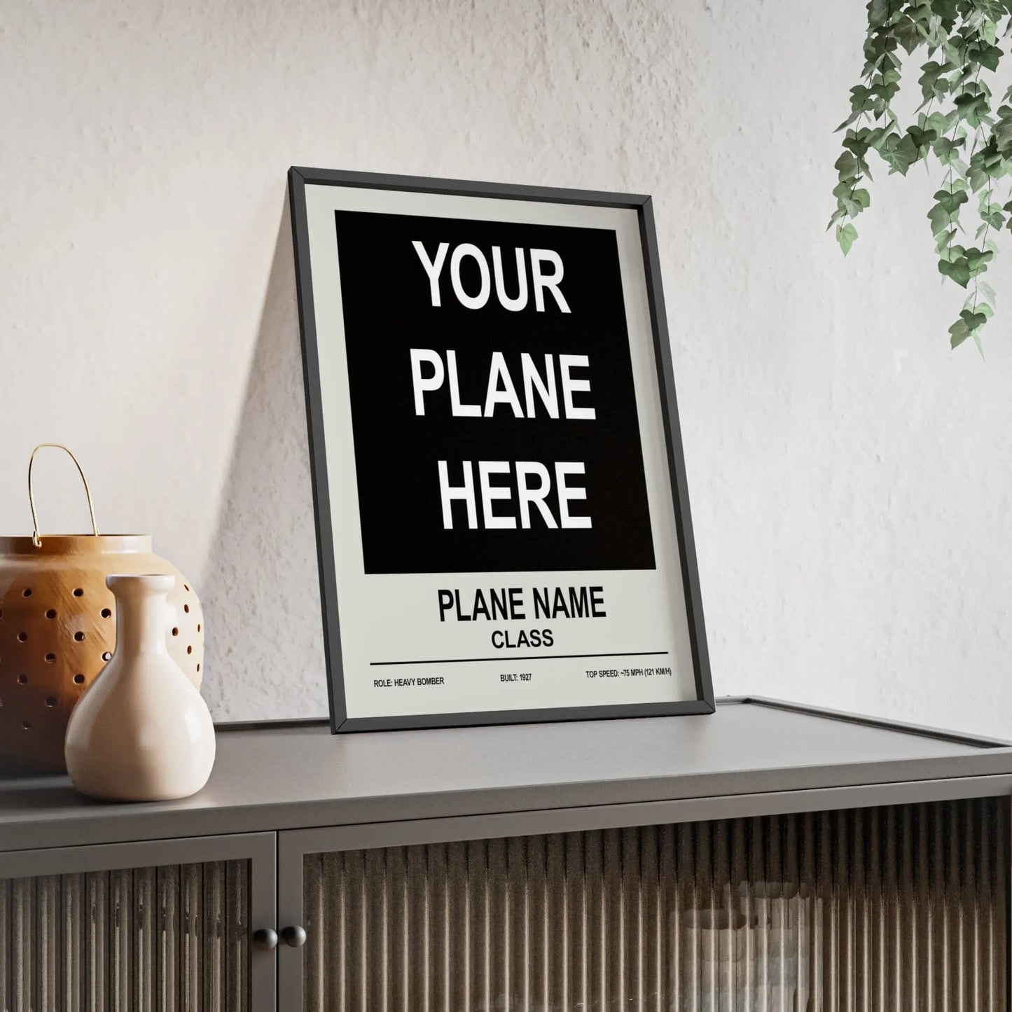 Iconic Train Custom Plane Poster | Personalised Aviation Wall Art Poster Kingz