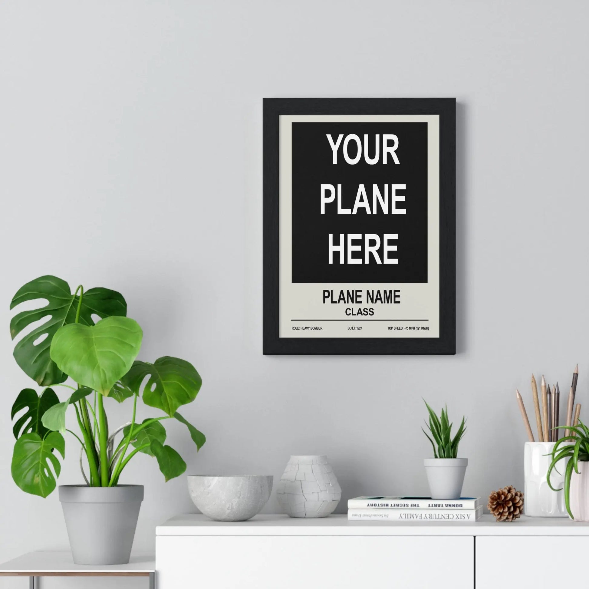 Iconic Train Custom Plane Poster | Personalised Aviation Wall Art Poster Kingz