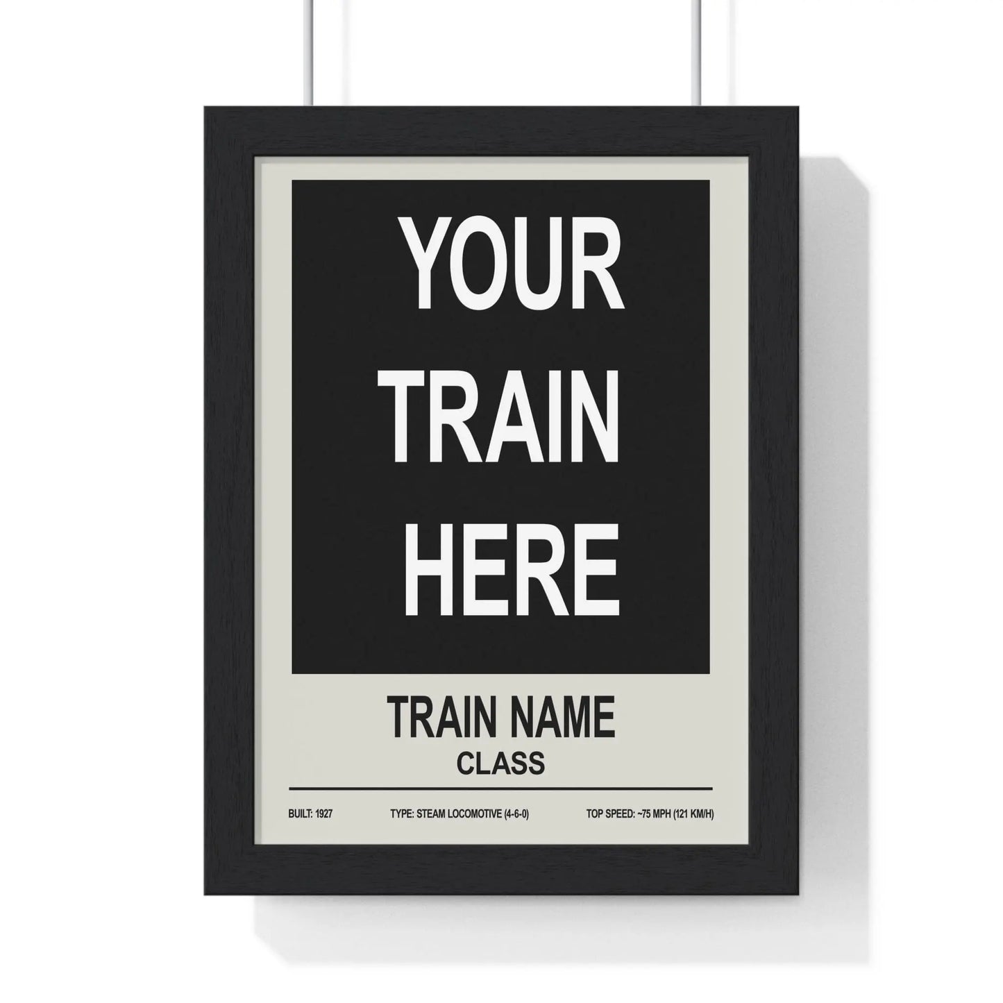Iconic Train Custom Train Poster – Choose Any Steam, Diesel or Modern Train Poster Kingz