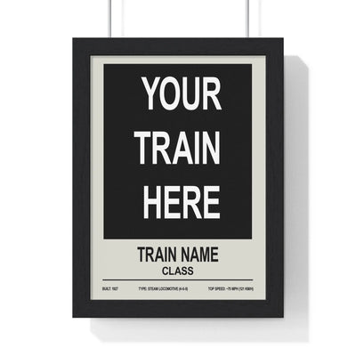 Iconic Train Custom Train Poster – Choose Any Steam, Diesel or Modern Train Poster Kingz