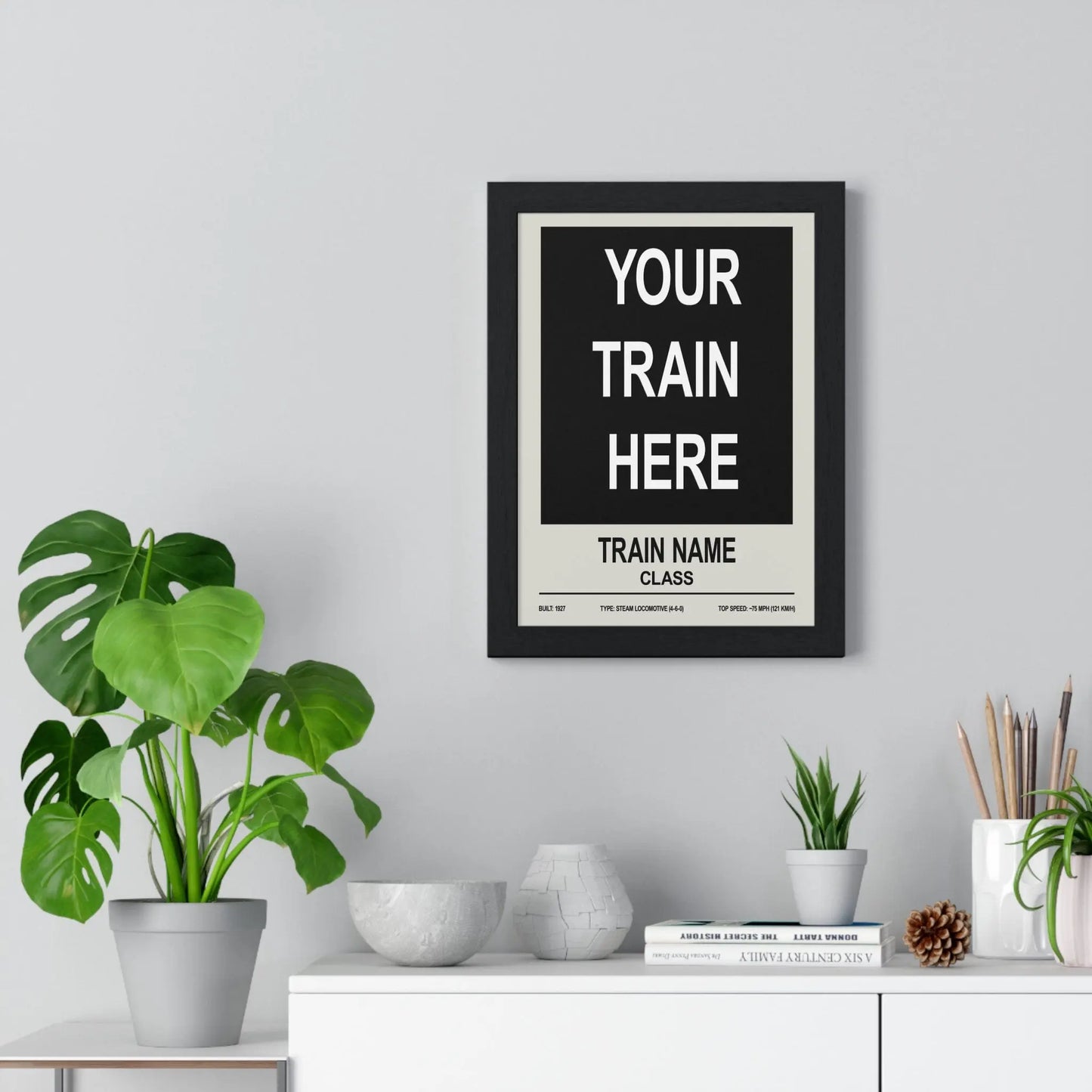 Iconic Train Custom Train Poster – Choose Any Steam, Diesel or Modern Train Poster Kingz