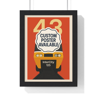 Iconic Train Custom Vector Train Poster – Personalised Railway Wall Art Print Poster Kingz