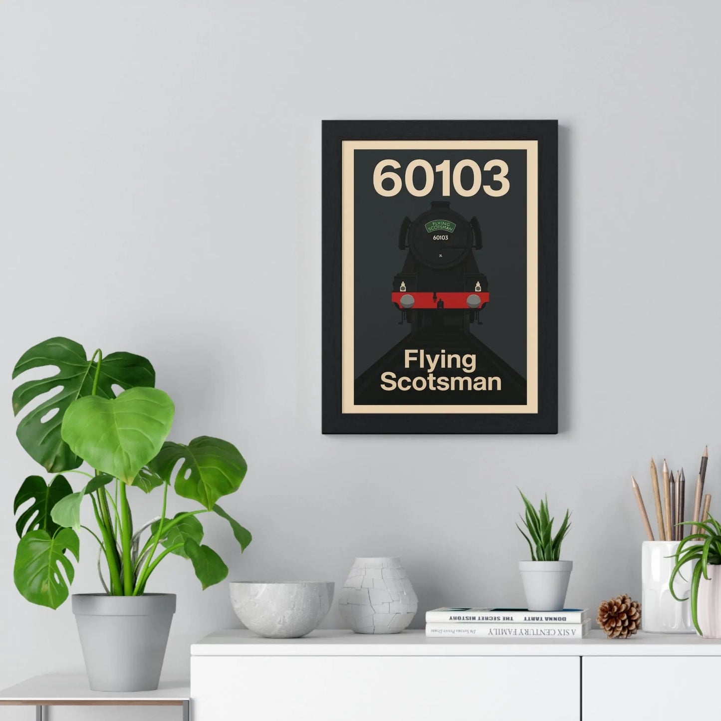 Iconic Train Flying Scotsman 60103 Poster Print | Iconic Train Wall Art Poster Kingz