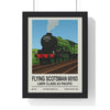 Iconic Train Flying Scotsman Poster | LNER Class A3 Steam Locomotive Wall Art Poster Kingz
