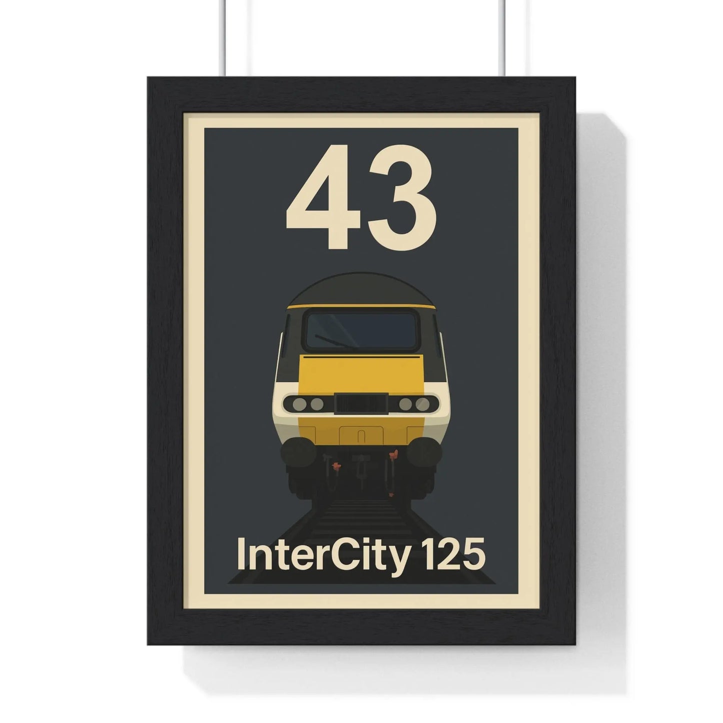 Iconic Train InterCity 125 HST Poster – Class 43 High-Speed Train Print, Railway Art Poster Kingz