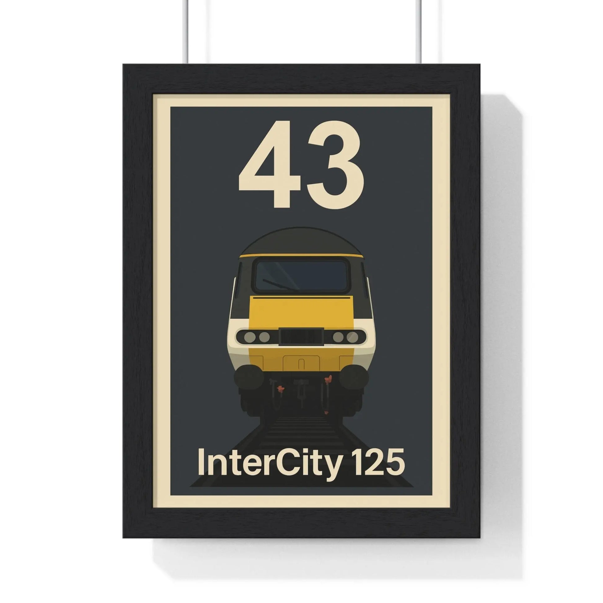 Iconic Train InterCity 125 HST Poster – Class 43 High-Speed Train Print, Railway Art Poster Kingz
