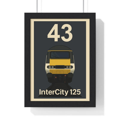Iconic Train InterCity 125 HST Poster – Class 43 High-Speed Train Print, Railway Art Poster Kingz