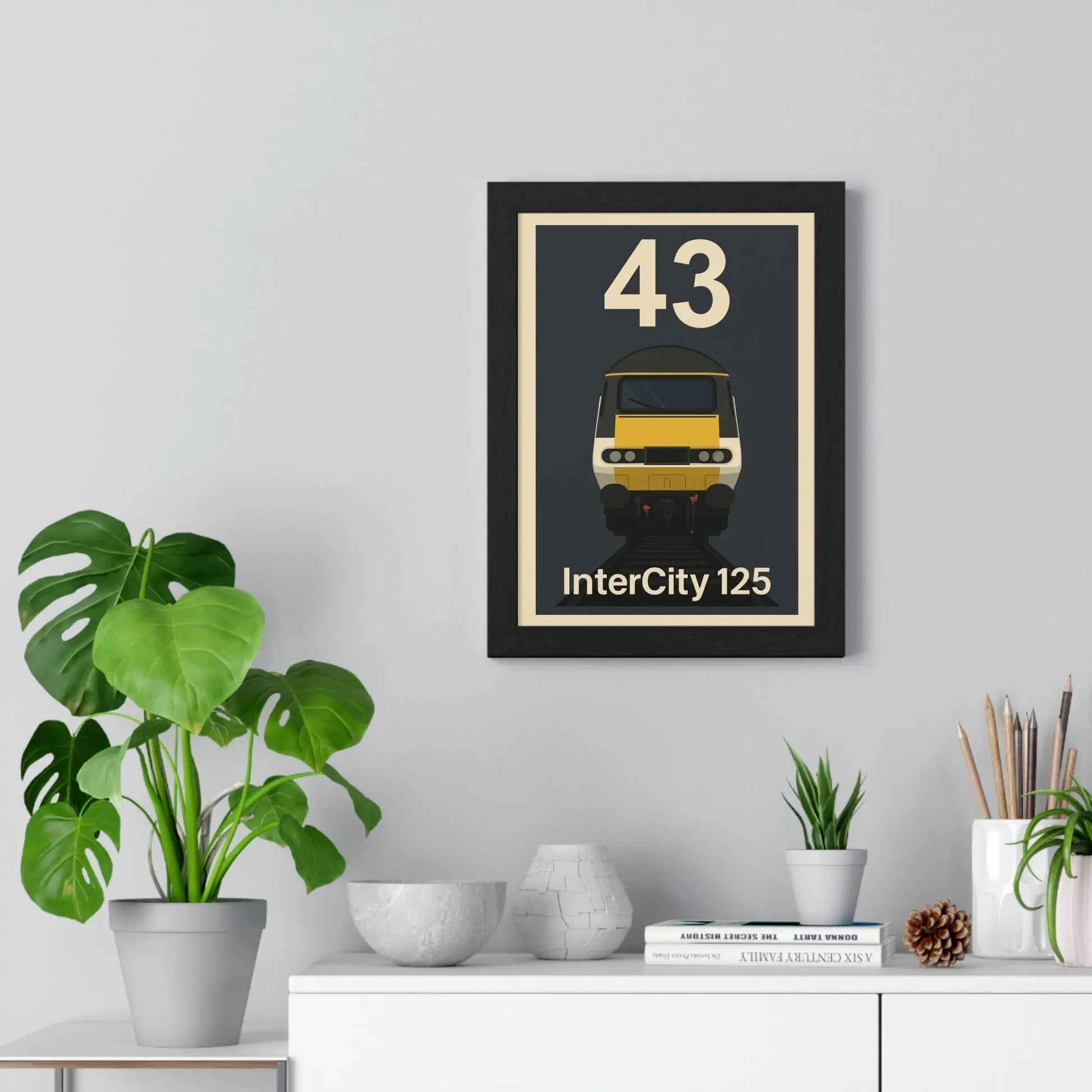 Iconic Train InterCity 125 HST Poster – Class 43 High-Speed Train Print, Railway Art Poster Kingz
