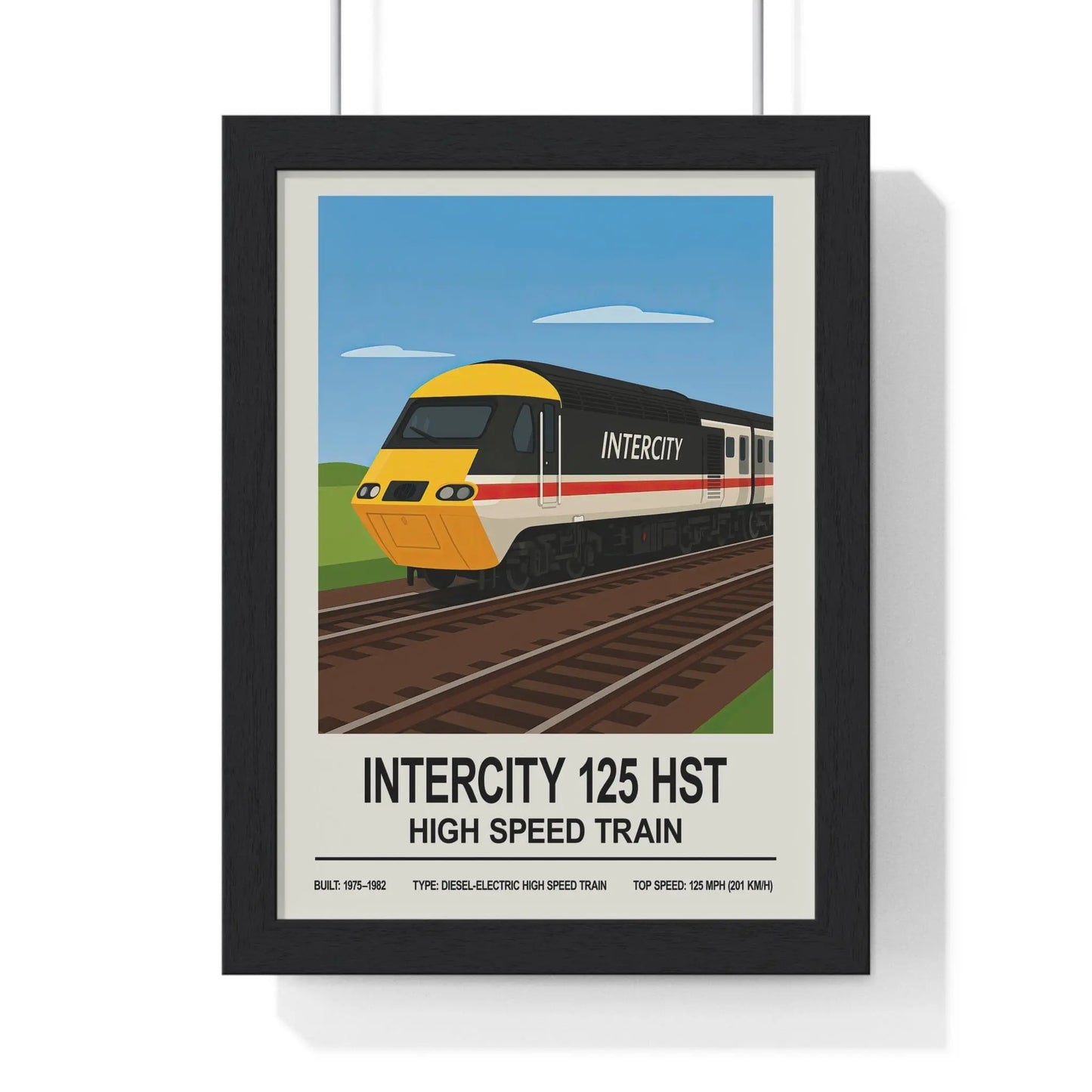 Iconic Train InterCity 125 HST Poster | High Speed Train Wall Art Poster Kingz