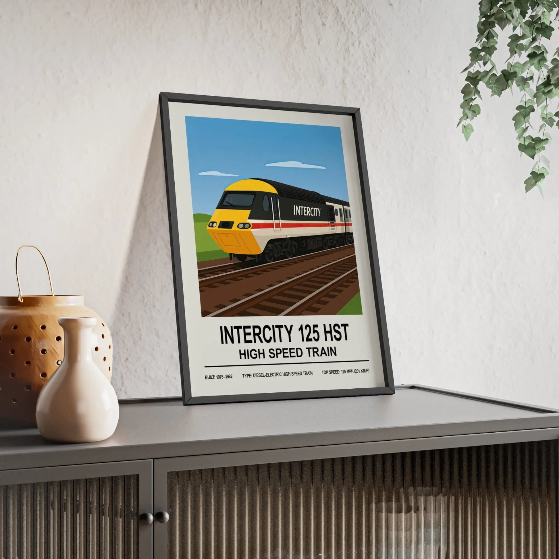 Iconic Train InterCity 125 HST Poster | High Speed Train Wall Art Poster Kingz