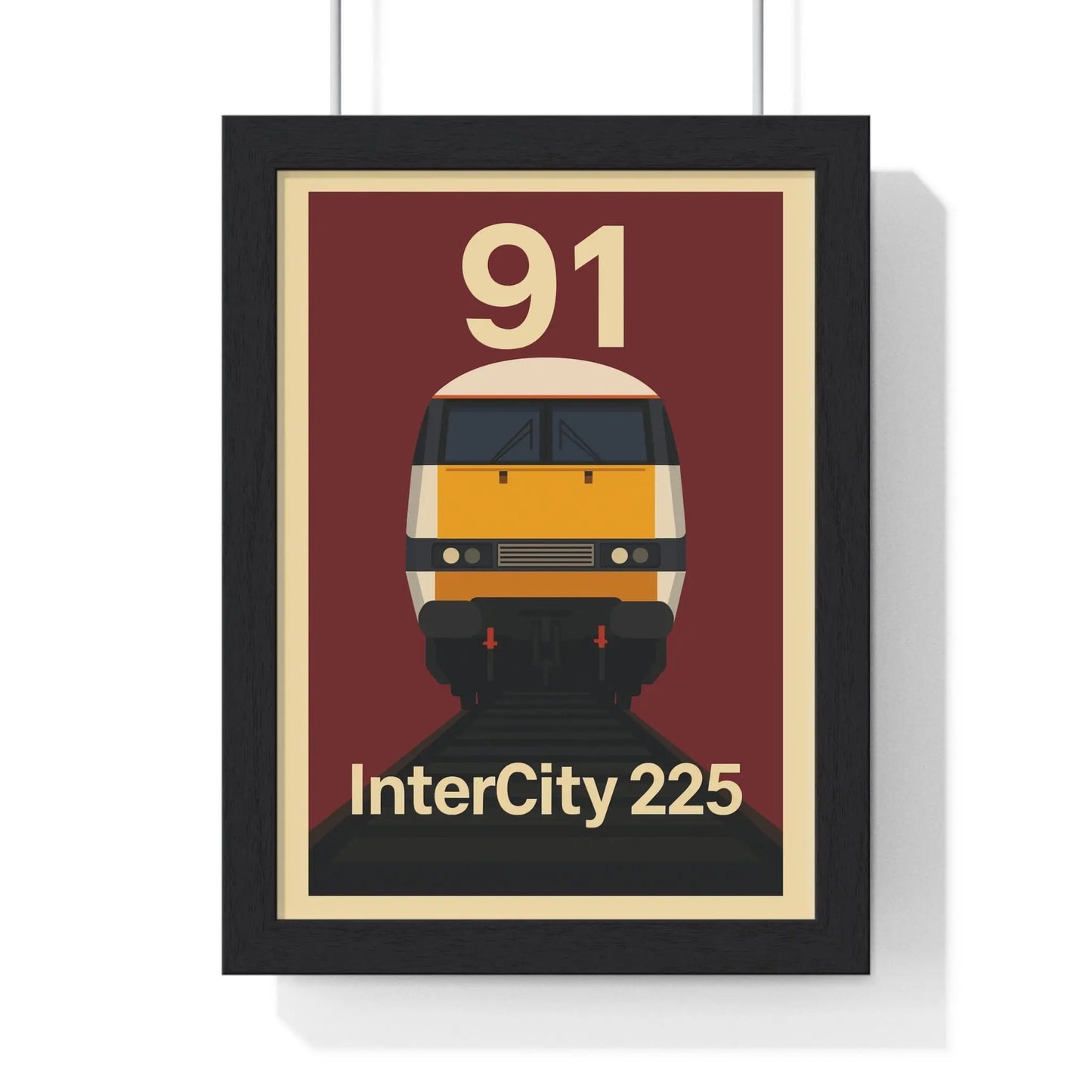 Iconic Train InterCity 225 Class 91 Train Poster – Iconic British Railway Wall Art Poster Kingz