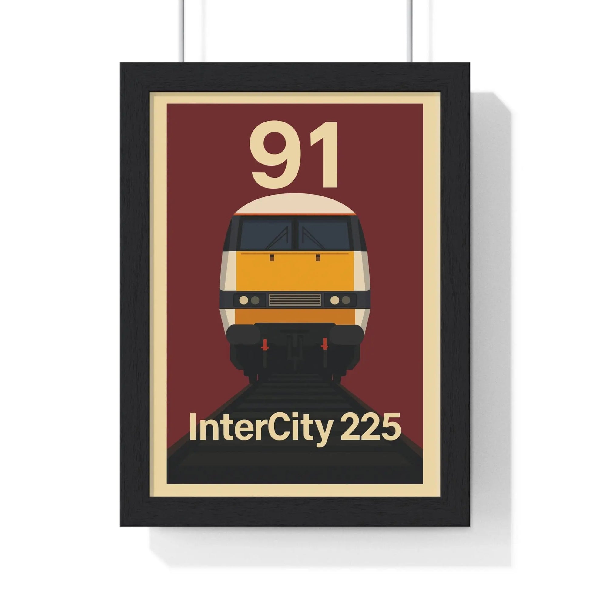 Iconic Train InterCity 225 Class 91 Train Poster – Iconic British Railway Wall Art Poster Kingz