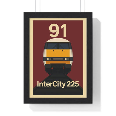 Iconic Train InterCity 225 Class 91 Train Poster – Iconic British Railway Wall Art Poster Kingz