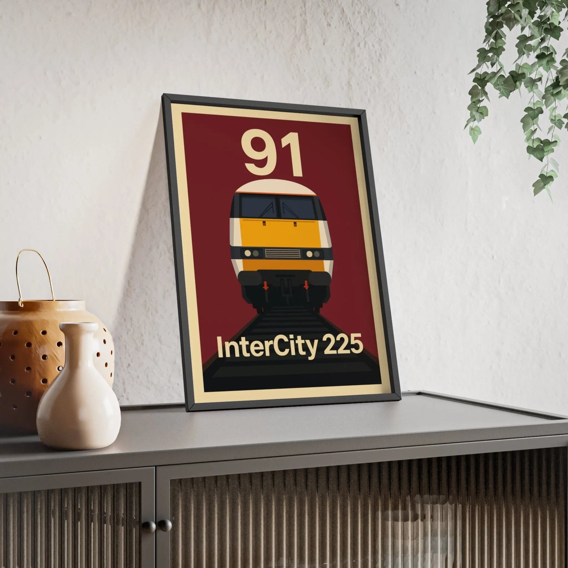 Iconic Train InterCity 225 Class 91 Train Poster – Iconic British Railway Wall Art Poster Kingz