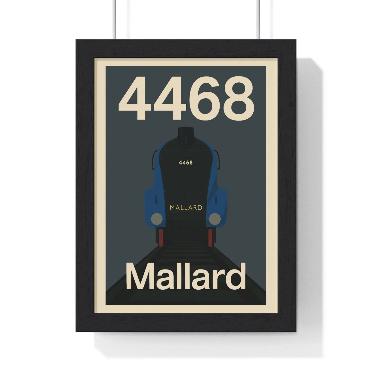 Iconic Train Mallard 4468 Poster Print | Iconic Train Wall Art Poster Kingz