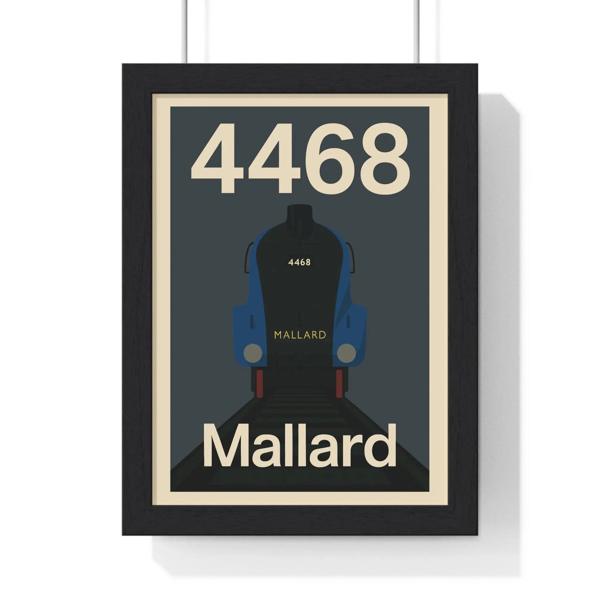 Iconic Train Mallard 4468 Poster Print | Iconic Train Wall Art Poster Kingz