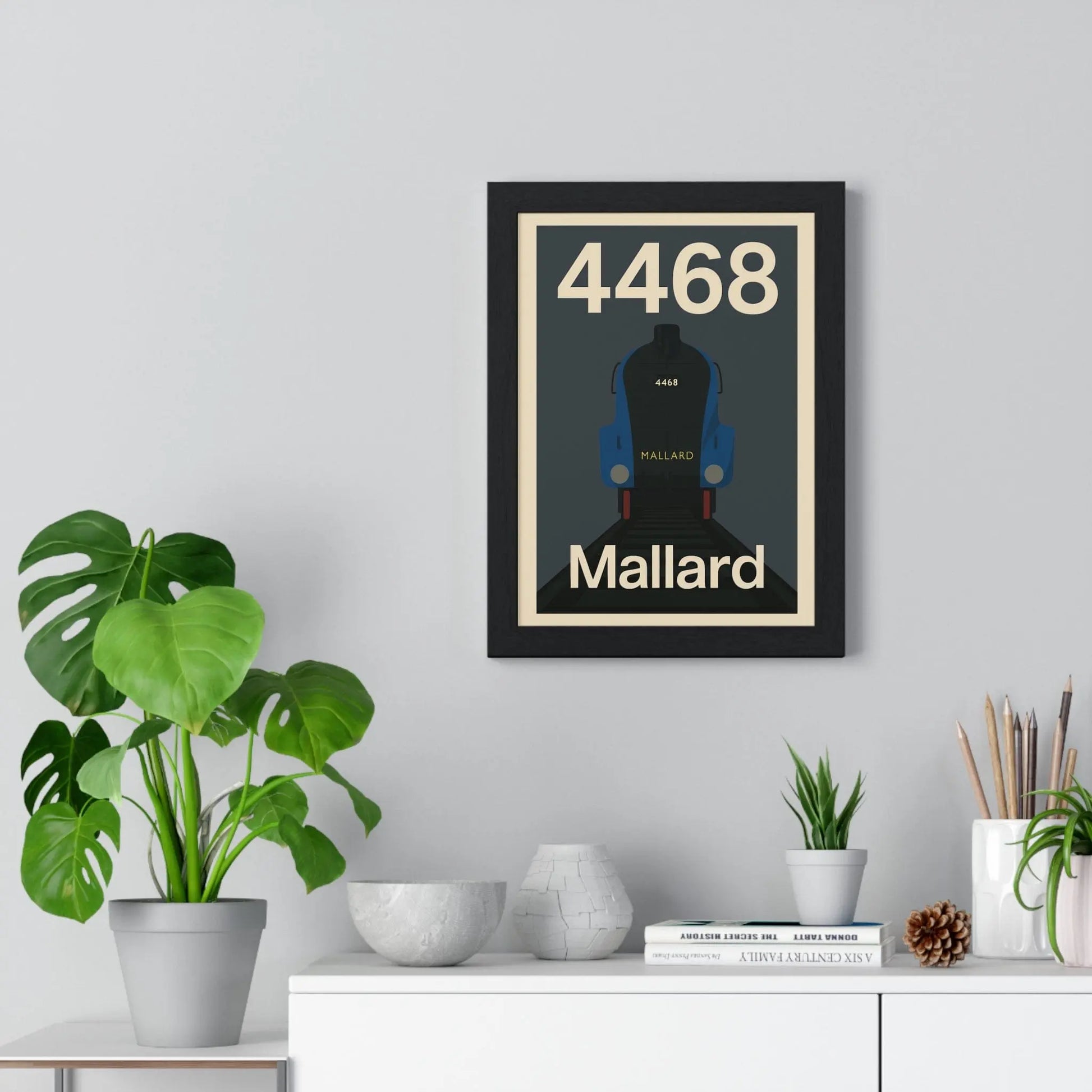 Iconic Train Mallard 4468 Poster Print | Iconic Train Wall Art Poster Kingz