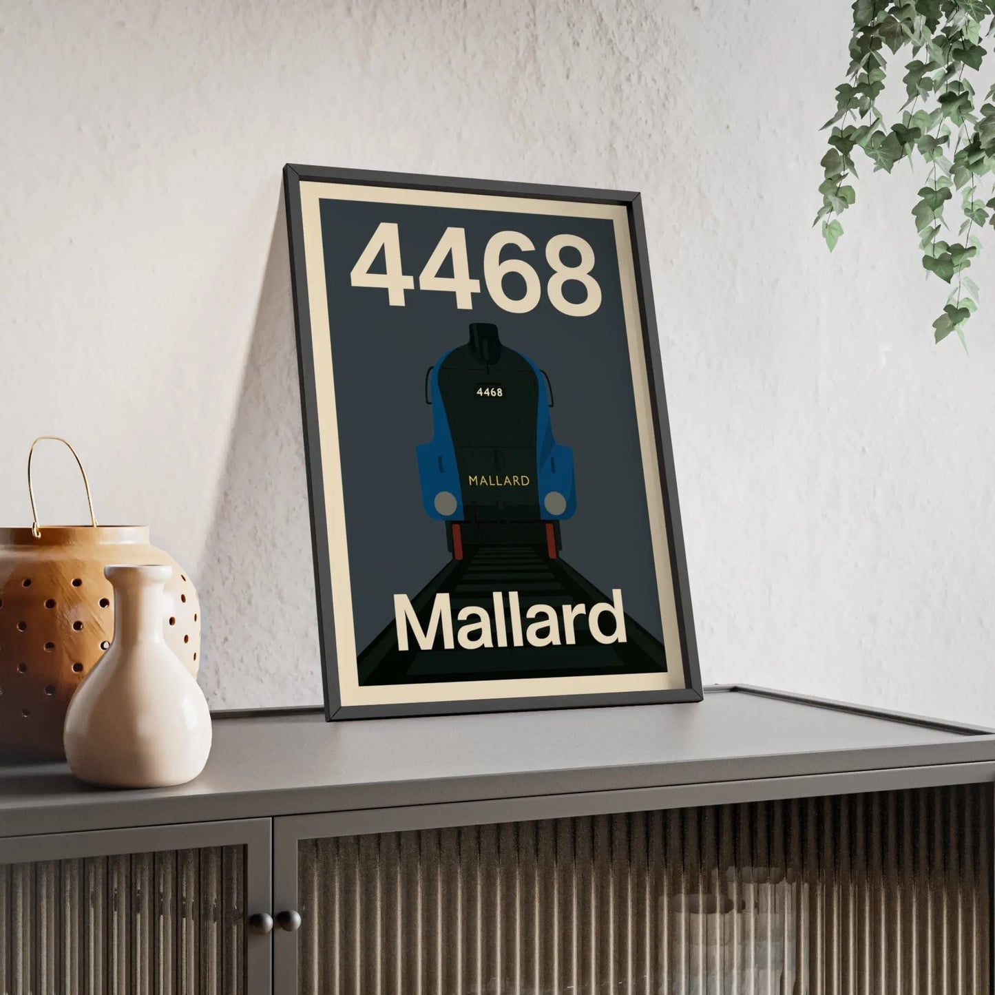 Iconic Train Mallard 4468 Poster Print | Iconic Train Wall Art Poster Kingz