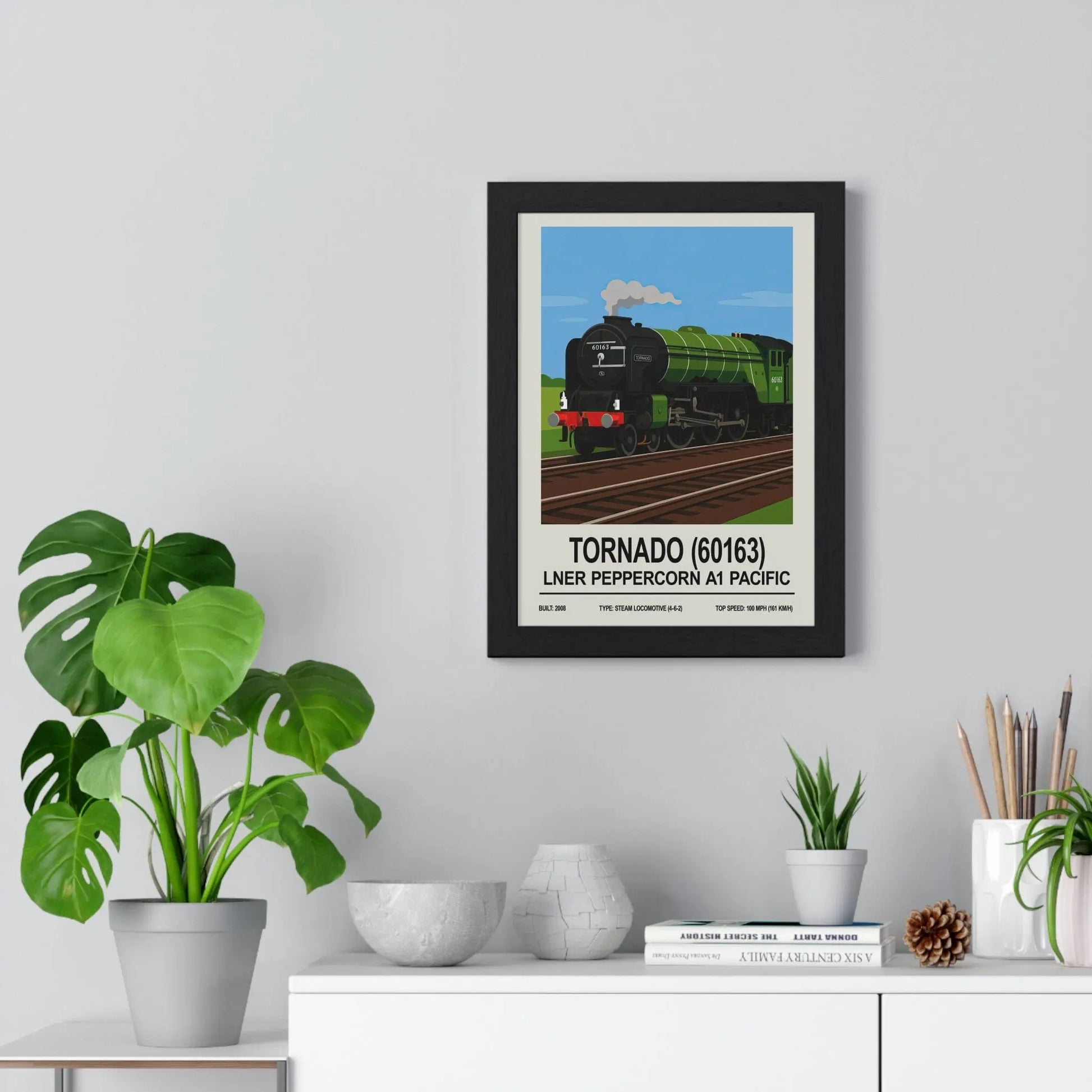 Iconic Train Tornado 60163 Poster | LNER Peppercorn A1 Pacific Steam Locomotive Wall Art Poster Kingz