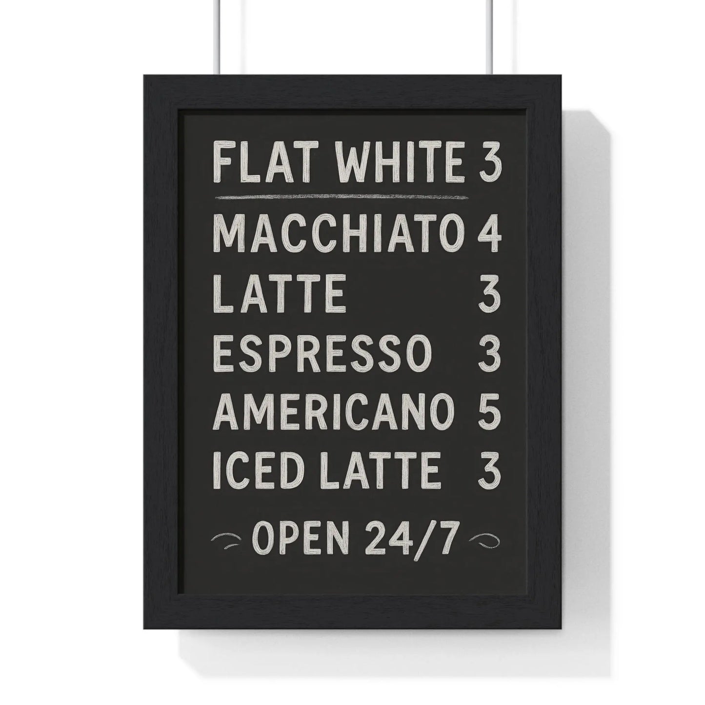 Kitchen Chalkboard Coffee Menu Poster – Kitchen Wall Art Poster Kingz