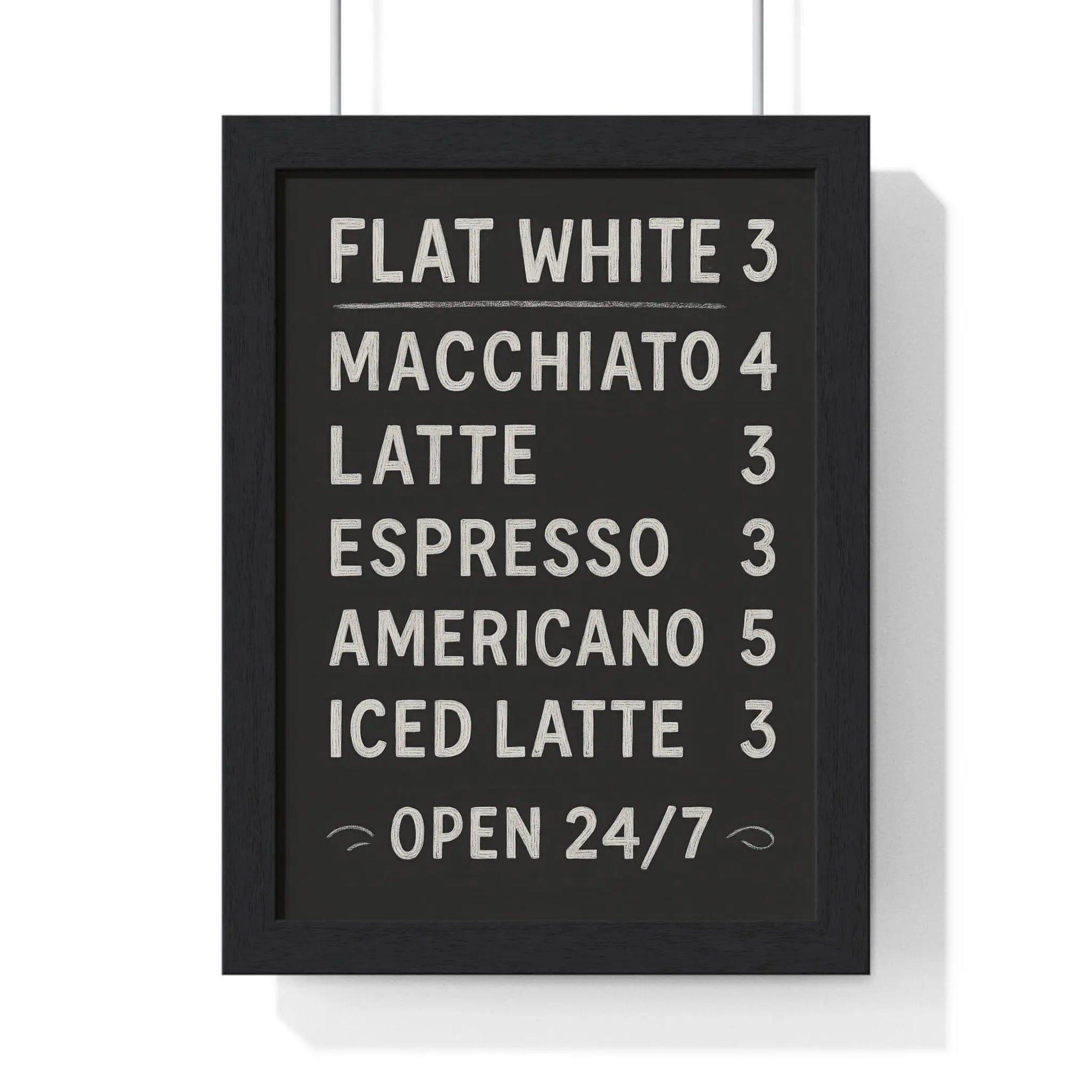 Kitchen Chalkboard Coffee Menu Poster – Kitchen Wall Art Poster Kingz