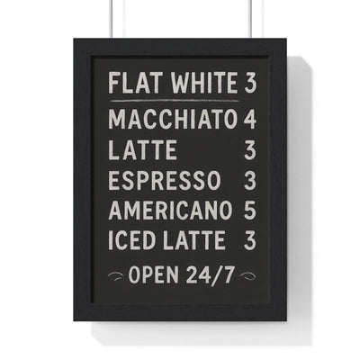 Kitchen Chalkboard Coffee Menu Poster – Kitchen Wall Art Poster Kingz