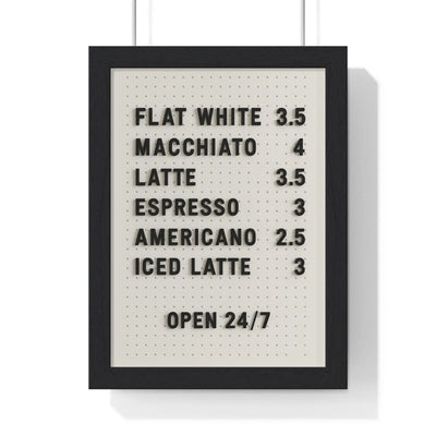 Kitchen Coffee Menu Wall Art – Minimalist Kitchen Poster Poster Kingz