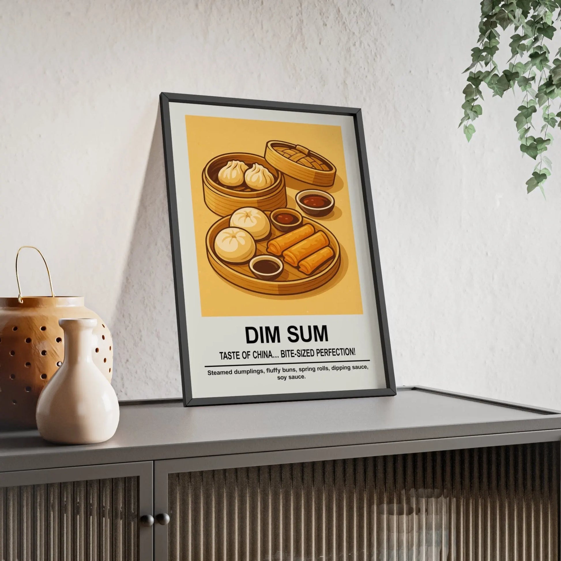 Kitchen Dim Sum Wall Art – Chinese Kitchen & Dining Room Print Poster Kingz