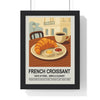 Kitchen French Croissant Wall Art – Paris Café Kitchen & Dining Room Print Poster Kingz