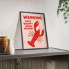 Humorous seafood artwork for rustic kitchen décor
