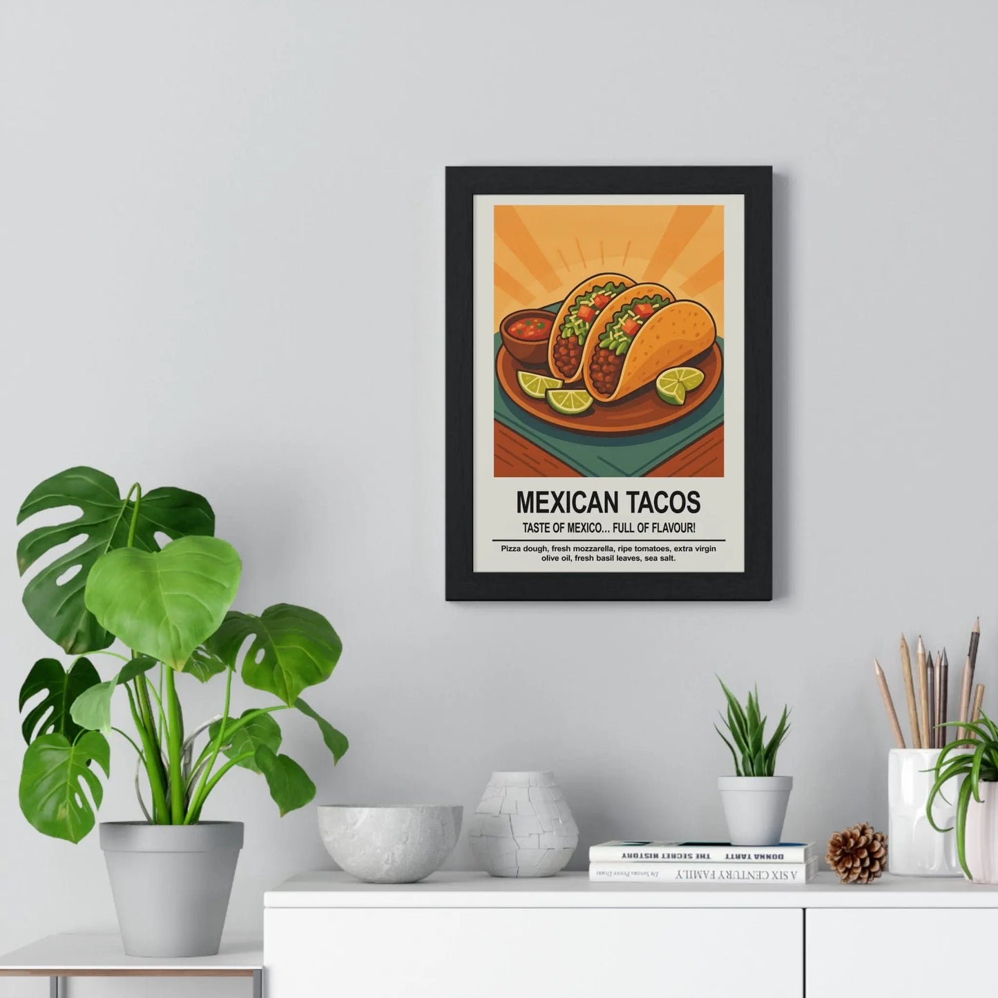 Kitchen Mexican Tacos Kitchen Wall Art – Mexican Food Poster Print Poster Kingz
