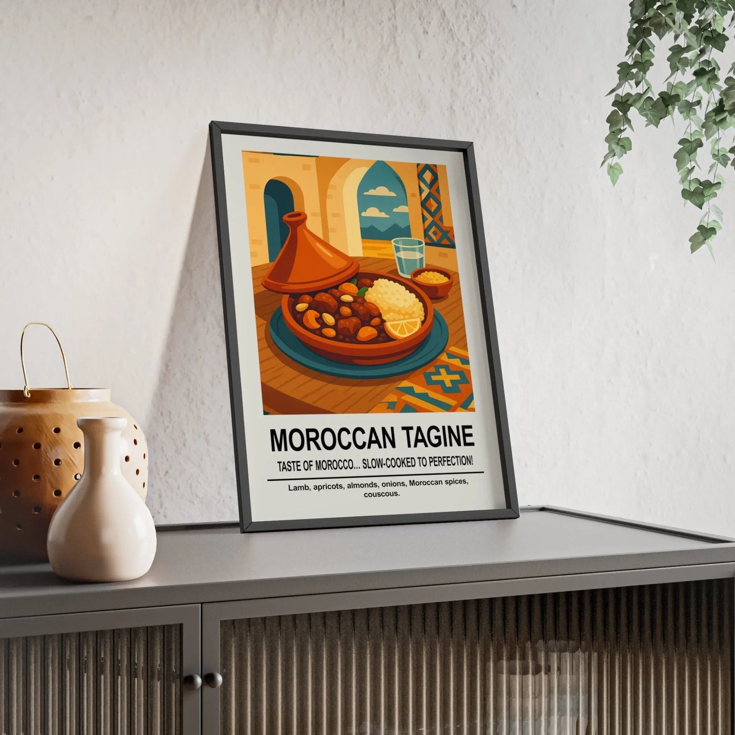 Kitchen Moroccan Tagine Kitchen Wall Art – World Food Poster Print Poster Kingz