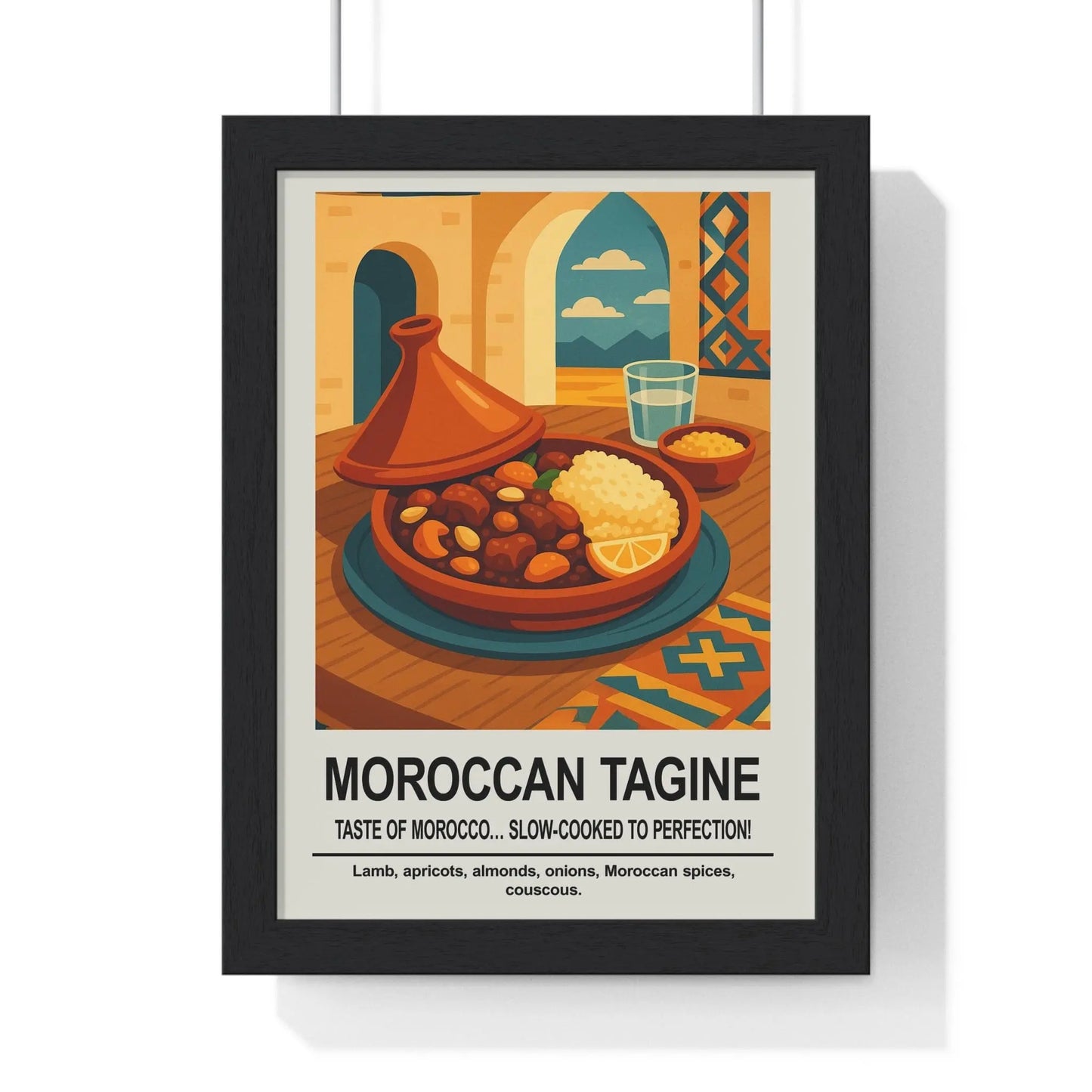 Kitchen Moroccan Tagine Kitchen Wall Art – World Food Poster Print Poster Kingz