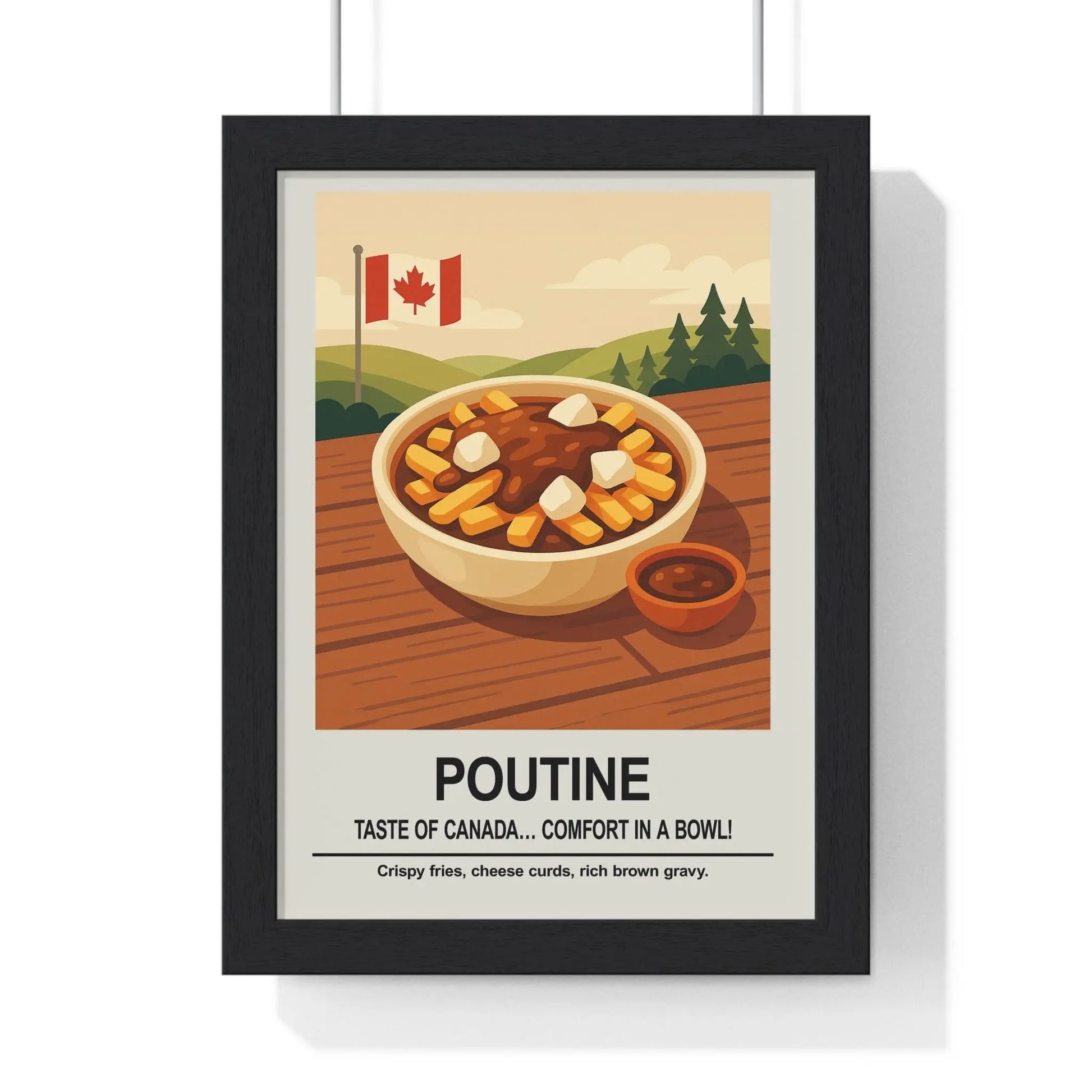 Kitchen Poutine Poster | Canadian Comfort Food Kitchen Wall Art Poster Kingz